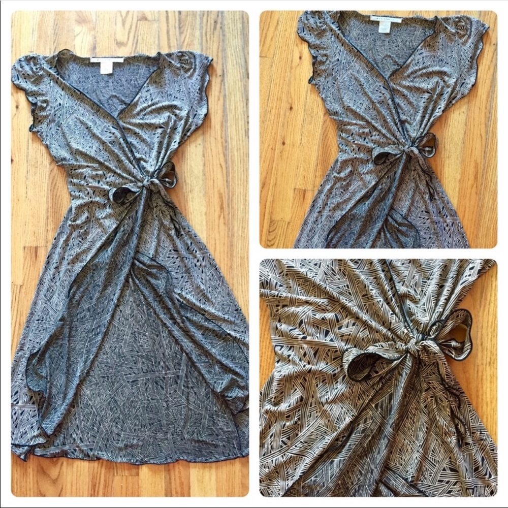 Vintage 90’s Wrap Dress•Max Studio